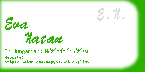 eva natan business card